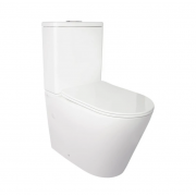 Унітаз-компакт Qtap Stork/Swan безобідковий з сідінням Soft-close QT15222178W Унітаз-компакт Qtap Stork/Swan безобідковий з сідінням Soft-close QT15222178W